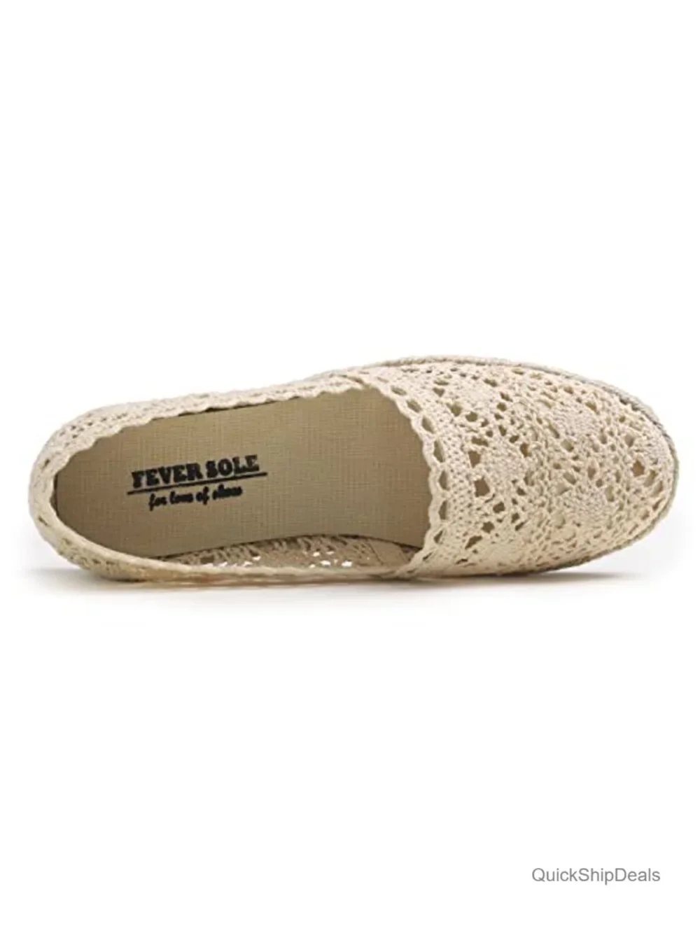 Women's Breathable Espadrille Flats with Memory Foam Cushioning